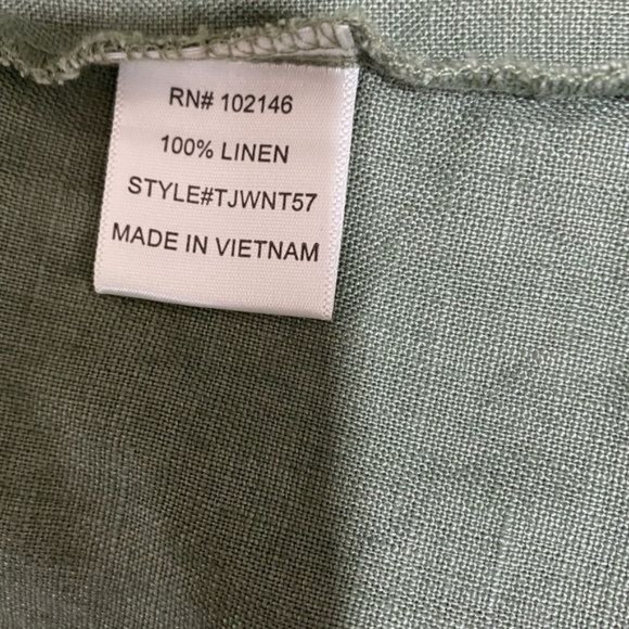 Michael Stars ladies green linen jacket lightweight full zip size XS - Picture 12 of 14